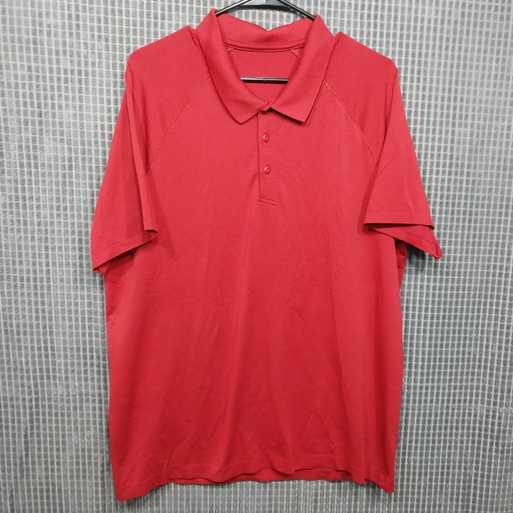 Lululemon Mens Polo Shirt Metal Vent Tech XXL Red